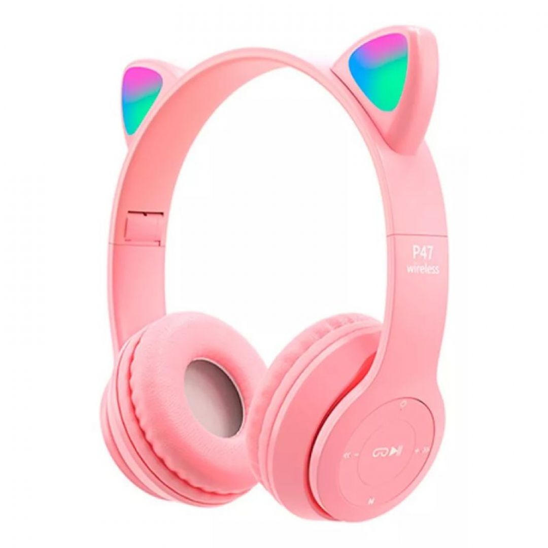 auriculares-bluetooth-gato-rosa-y47-w4075